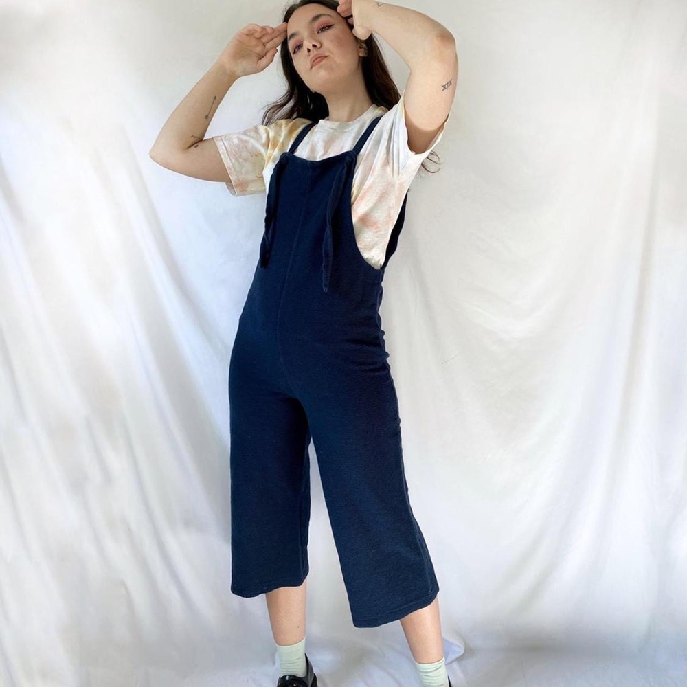 MADEWELL navy fabric overalls